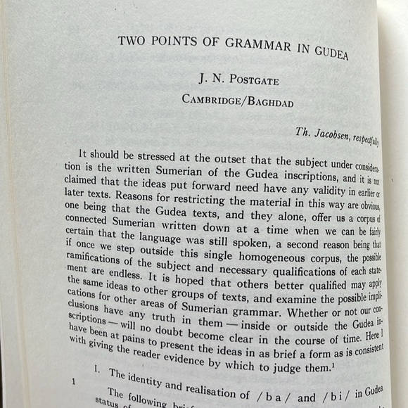 Journal of Cuneiform Studies, Volume XXVI, January 1974, Number 1 - Picture 4 of 9